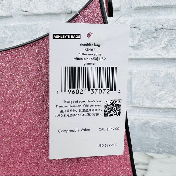Kate Spade Glimmer Glitter Shoulder Bag In Mitten Pink - Picture 11 of 11